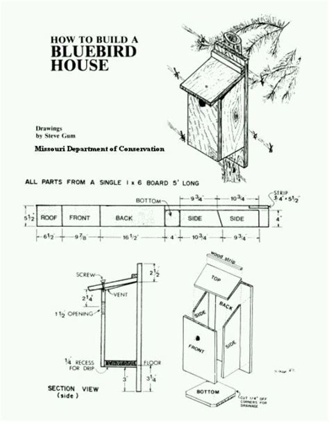 birdhouse plan  pj bluebird house plans bird house plans  bird house kits owl house