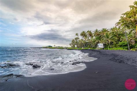 Punaluu Beach Big Island Hawaii A Stunning Black Sand