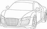 Audi R8 Coloring Pages Civic Honda Cars Car Bulkcolor Template Sedan Choose Board Colouring Kids sketch template