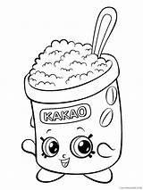 Coloring Pages Cute Food Printable Coloring4free 2021 Print sketch template