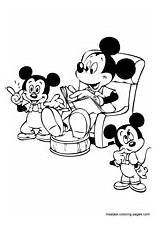 Mickey Mouse Coloring Pages sketch template