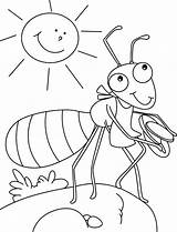 Ants Coloring Pages Vacation Taking Color sketch template