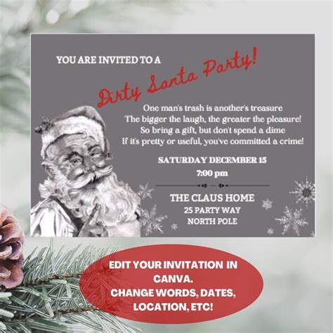 pastel dotted gifts yankee swap invitation templates  canva  xxx