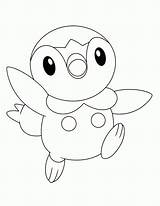 Pokemon Coloring Pages Piplup Pichu sketch template