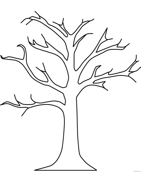 fall tree coloring pages  leaves coloringfree coloringfreecom