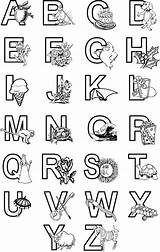 Coloring Alphabet Pages Printable Abc Kids Sheets Letters Colouring Drawing Blocks Print Letter Abcs Ecoloringpage Color Characters Alphabets Pdf Toddlers sketch template