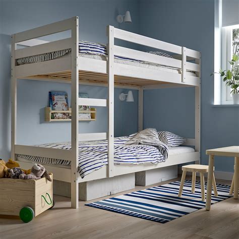 mydal bunk bed frame white twin ikea