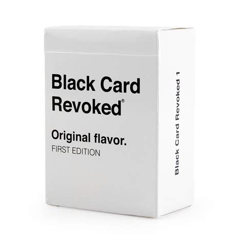 wholesale black card revoked original flavor card games black card