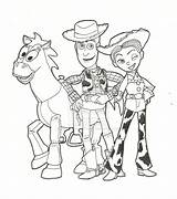 Toy Story Coloring Pages Jessie Woody Printable Disney Print Clipart Buzz Drawing Book Color Getdrawings Getcolorings Bullseye Lovely Colorings Comments sketch template