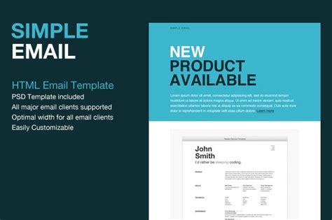 simple html email template website templates creative market