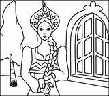 Coloring Princess Russia Russian Pages Printables Princesses Designlooter Related Kids 38kb 226px sketch template