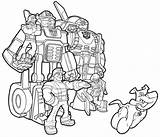 Coloring Pages Dinobots Bots Rescue Getdrawings sketch template