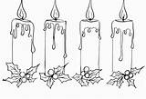 Advent Coloring Wreath Pages Printable Drawing Christmas Simple Jesus Candle Candles Color Adviento Colorear Velas Para Corona Choose Board sketch template