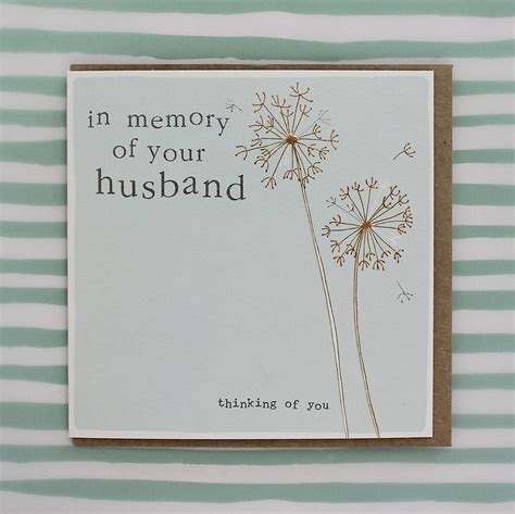 Husband Condolence Card By Molly Mae