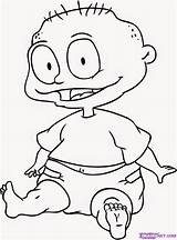 Tommy Pickles Coloring Rugrats Pages Kids Angelica Draw Step Printable Drawing Cartoon Color Smile Getcolorings Dragoart Hellokids Bestcoloringpagesforkids sketch template