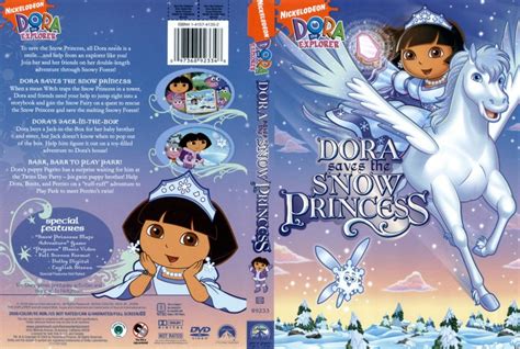 doara saves  snow princess tv dvd scanned covers dora snow