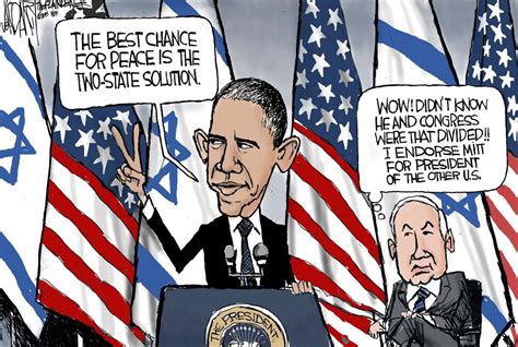 presidents  state solution editorial cartoon clevelandcom
