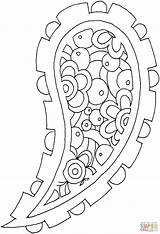 Paisley Coloring Pages Designs Printable Categories Supercoloring sketch template