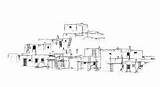 Pueblo Taos Line House sketch template