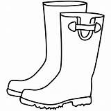 Boots Rainy Rainboots Clipartmag Kalosze Simplystamps Kolorowanki sketch template