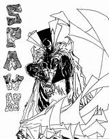 Spawn Lineart sketch template