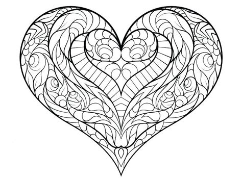 hearts coloring pages  adults  coloring pages  kids love