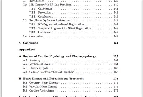 table  contents sample appendix  sample page   table