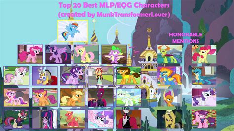 top  favourite   pony characters  thetrainmrmenponyfan