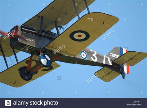 Old British World War Fighter Biplane Royal Aircraft