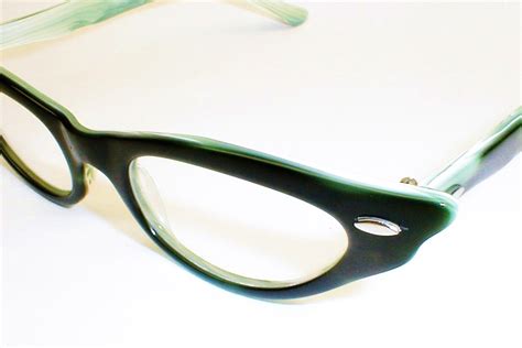 swank green and black eyeglasses frame france deparee ii small