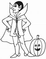 Halloween Coloring Pages Vampire Costume Printable Dracula Kids Print Colouring Printactivities Clipart Cliparts Printables Sheets Library Pdf Mask Collection Appear sketch template