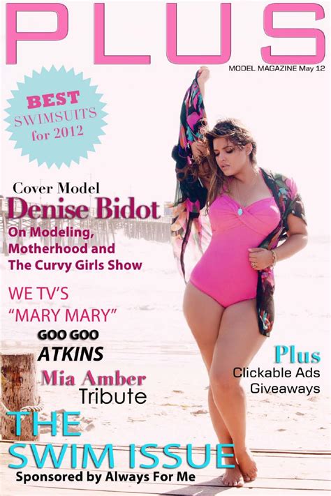 plus model magazine may 2012 issue plus size fashion denise bidot by