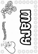 Mary Coloring Name Pages Color Hellokids Names Printable First Print Getcolorings sketch template