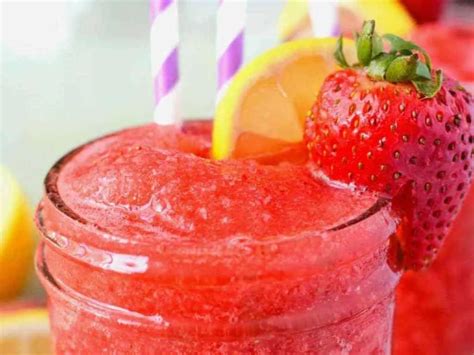 La Meilleure Recette De Slush De Vodka Aux Fraises Et Limonade