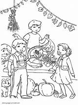 Coloring Pages Festival Harvest Kids Thanksgiving Printable Colouring Holidays Print Ads Google sketch template