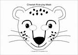 Cheetah Sparklebox Printable Role sketch template
