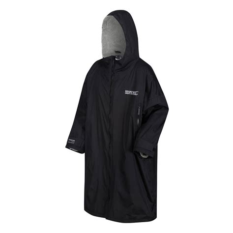 regatta adult waterproof changing robe black wow camping
