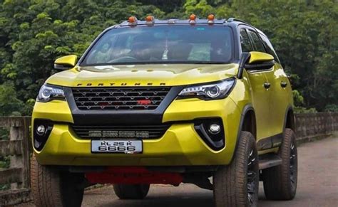 modified toyota fortuner  called  yellow ghost  rightly