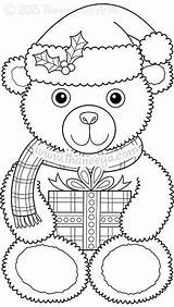 Coloring Pages Christmas Sheets Printable Bear Teddy Color Book Adult Clipart Colouring Colors Books Bears Patterns Kids Thaneeya Mcardle Ornaments sketch template