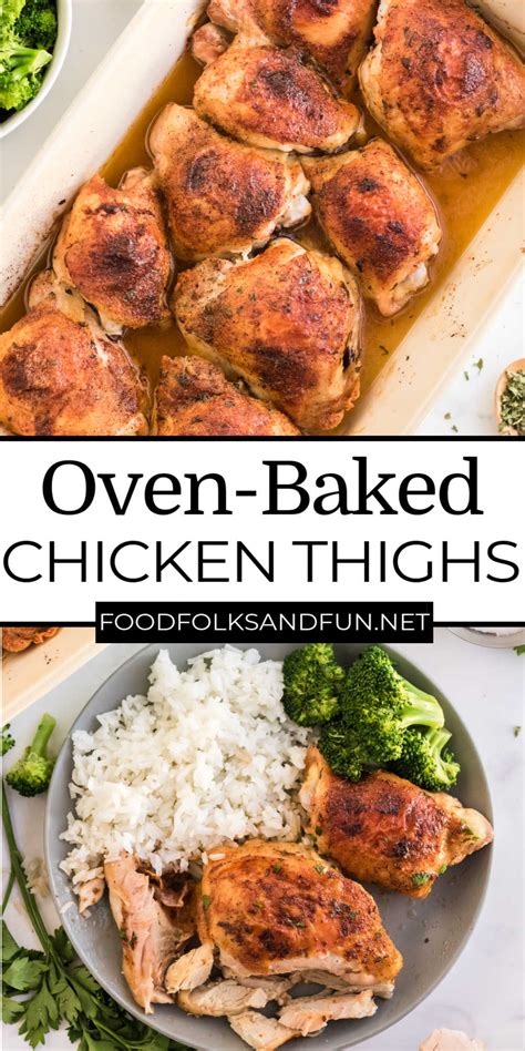 easy oven baked chicken thighs in just 35 minutes