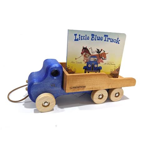 blue truck bundle  wood toys    canada  montessori room