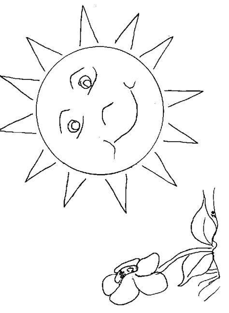 cute printable sun coloring sheet part