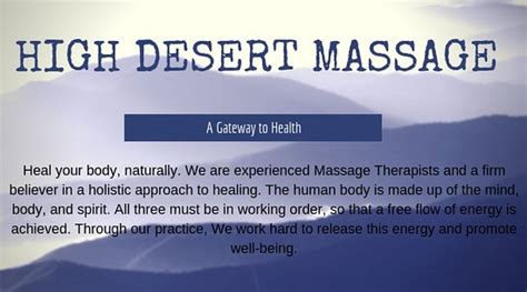 high desert massage moab