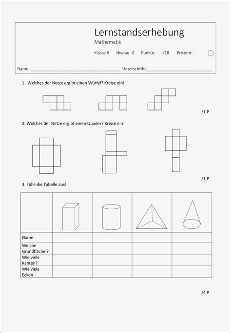 geometrie klasse  arbeitsblaetter zum ausdrucken worksheets