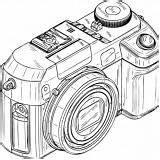 Coloring Camera Photography Digital Dslr Coloringsky sketch template