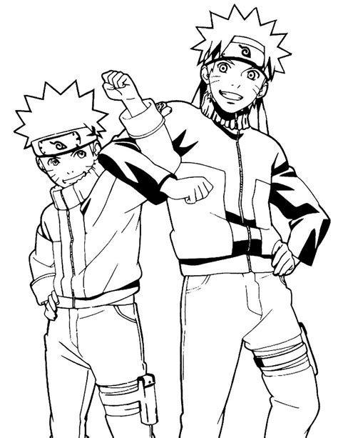 naruto pic coloring page anime coloring pages