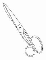 Tijeras Dibujos Coloring Scissors Makas Shears sketch template