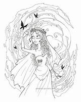 Bride Coloring Corpse Pages Tim Burton Kata Elf Lineart Christmas Deviantart Printable Colouring Sheets Book Halloween Before Nightmare Print Cool sketch template