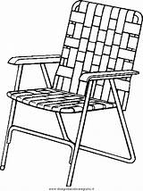 Coloring Poltrona Misti Silhouette Clipground Lawnchair Sketch sketch template