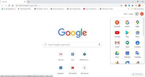 tab page  google chrome  windows